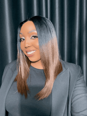 16" black & brown straight 5x5 (glueless)