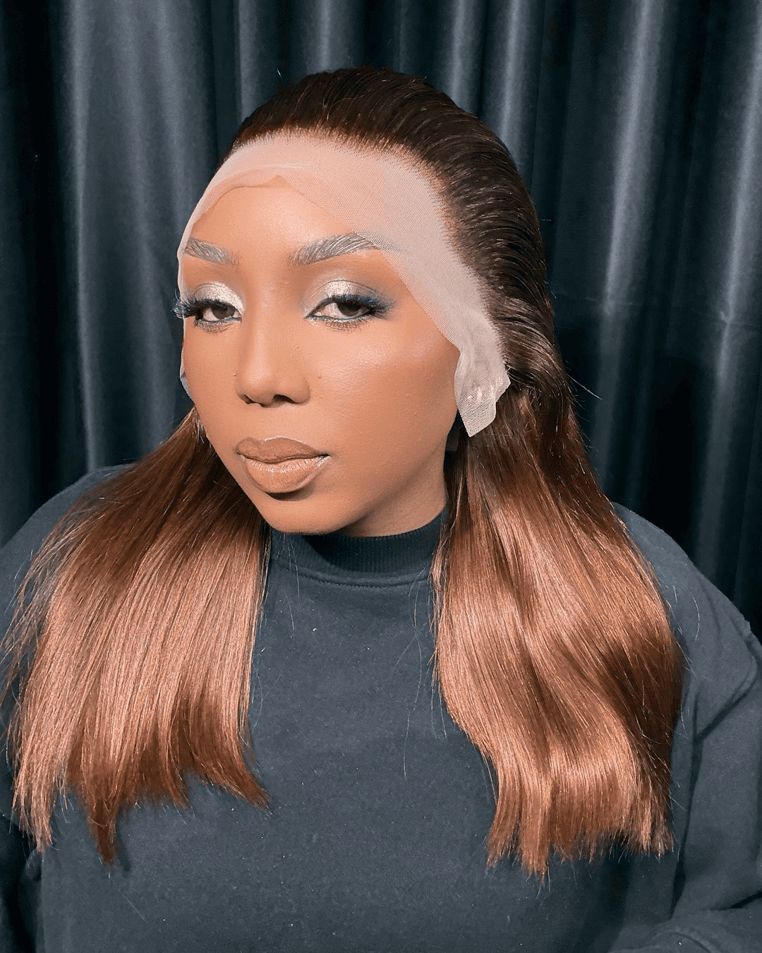 Slizz 16″ rich copper full frontal 13×4 - Slizz Hair Boutique