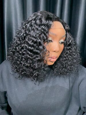 14" black curly 5x5